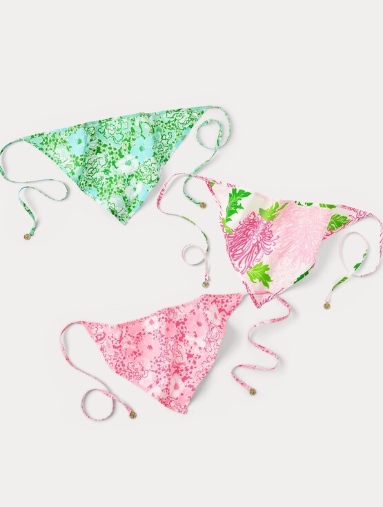 Lilly Pulitzer Accessories - NWT Lilly Pulitzer Floral Triangle Head Scarf - Set of 3